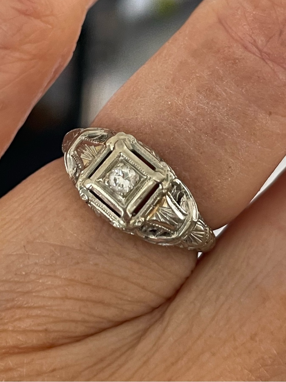 Antique Victorian 18k Diamond Ring